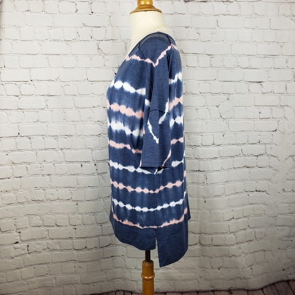 Green Tea Tie Dye Hi Low Hem T Shirt M - Picture 4 of 8